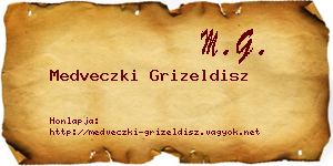 Medveczki Grizeldisz névjegykártya
